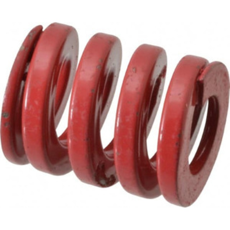 Danly 1-1/4 Hole Diam, 5/8 Rod Diam, 1-1/2 Free Length, Red Die Spring 223 Lb Max Deflection, 0.45 Max Deflection, Heavy Duty, Chromium Vanadium Steel 9-2006-26 – 76015015