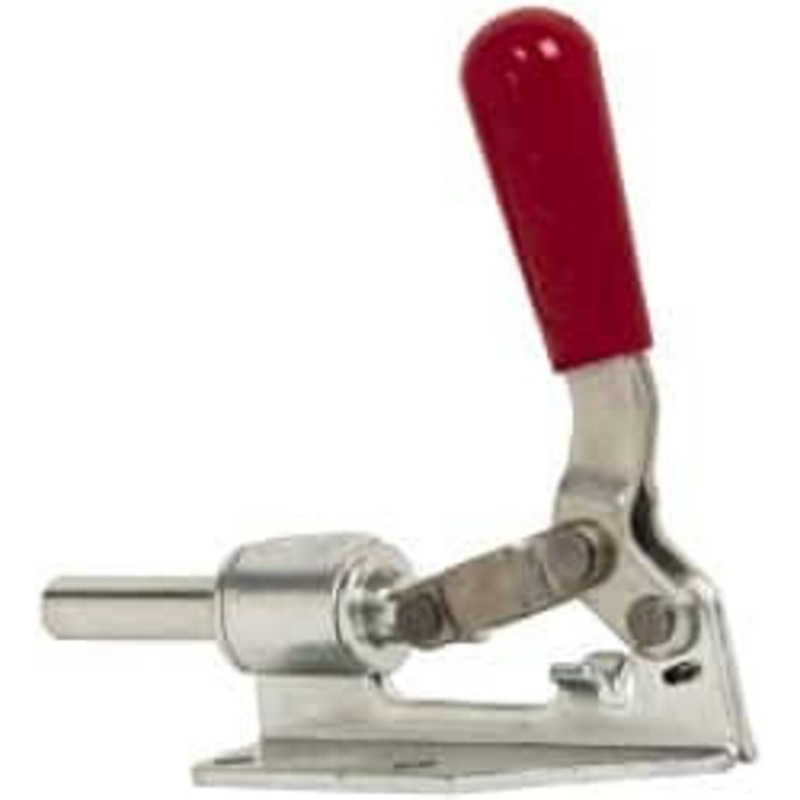 Destaco 300 Lb Load Capacity, Flanged Base, Carbon Steel, Standard Straight Line Action Clamp 4 Mounting Holes, 0.27 Mounting Hole Diam, 0.44 Plunger Diam, Straight Handle 609 – 06966477
