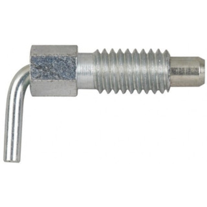 Gibraltar 1/2-13, 0.85 Thread Length, 0.31 Plunger Diam, 0.5 Lb Init to 2 Lb Final End Force, Steel L Handle Plunger 1-1/2 Body Length, 1 Length Under Head, Locking Element, 0.4 Plunger Projection LN-4-PT-G – 64169907