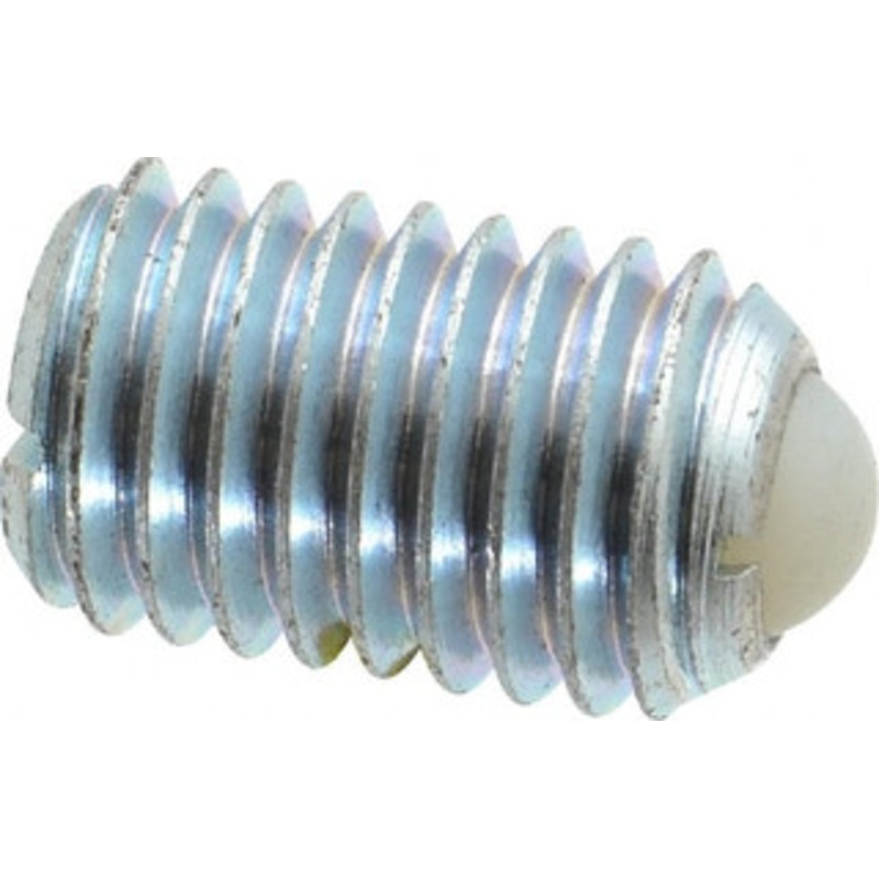Gibraltar 5/8-11, 0.375 Ball Diam, 0.984 Body Length, 0.096 Max Ball Reach, Threaded Ball Plunger Steel Body, Nylon Ball, 4.5 Lb Initial End Force, 9 Lb Final End Force, Locking Element SWN10-10BLCZPTG – 06693972