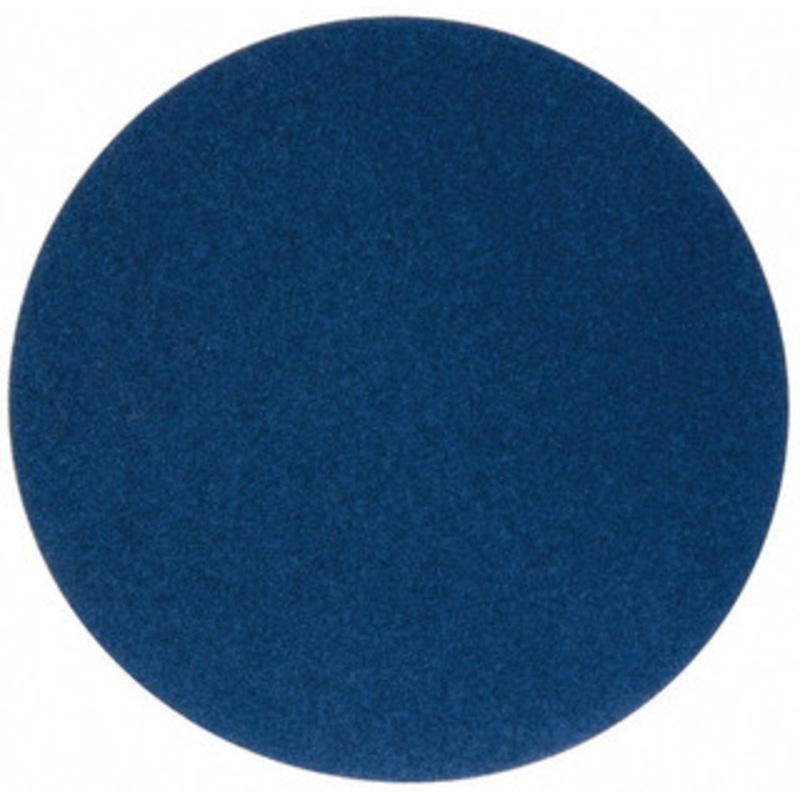 Norton 16 Diam, 60 Grit Zirconia Alumina Adhesive PSA Disc Coarse Grade, Blue, Y Weighted Backing, Flexible 66261138334 – 76218049