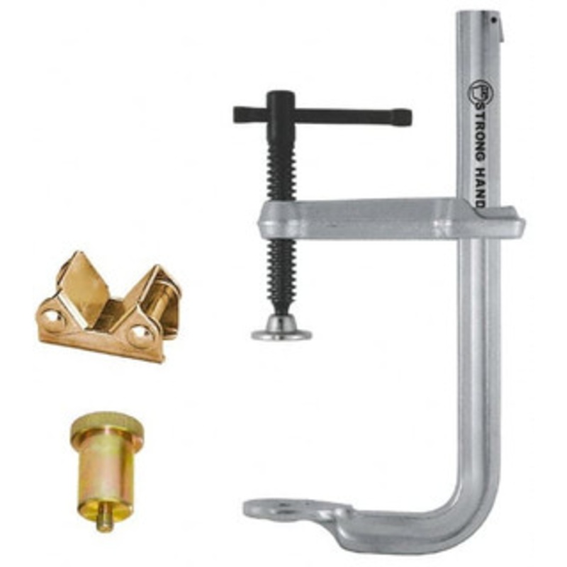 Strong Hand Tools 5-1/2 Deep Throat, 10-1/2 Max Capacity, 4 in 1 Sliding Arm Clamp 2,400 Lb Clamping Pressure UM105P-C3 – 74553934