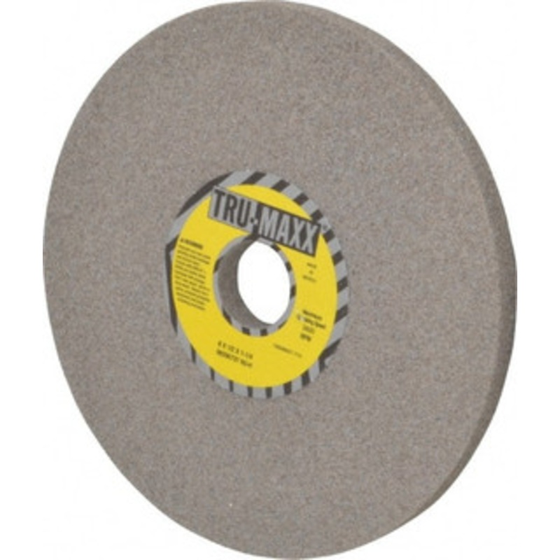 Tru-Maxx 8 Diam x 1-1/4 Hole x 1/2 Thick, H Hardness, 60 Grit Surface Grinding Wheel Aluminum Oxide, Type 1, Medium Grade, 3,600 Max RPM, Vitrified Bond, No Recess 66253255824 – 06295737