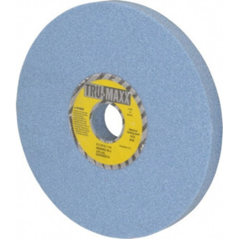 Tru-Maxx 8 Diam x 1-1/4 Hole x 3/4 Thick, J Hardness, 46 Grit Surface Grinding Wheel Ceramic, Type 1, Coarse Grade, 3,600 Max RPM, Vitrified Bond, No Recess 66253292310 – 06294953