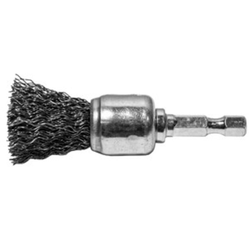 Century Drill & Tool 3/4 Crimped .0118 Wire End Brush Hex Shank – CY76203