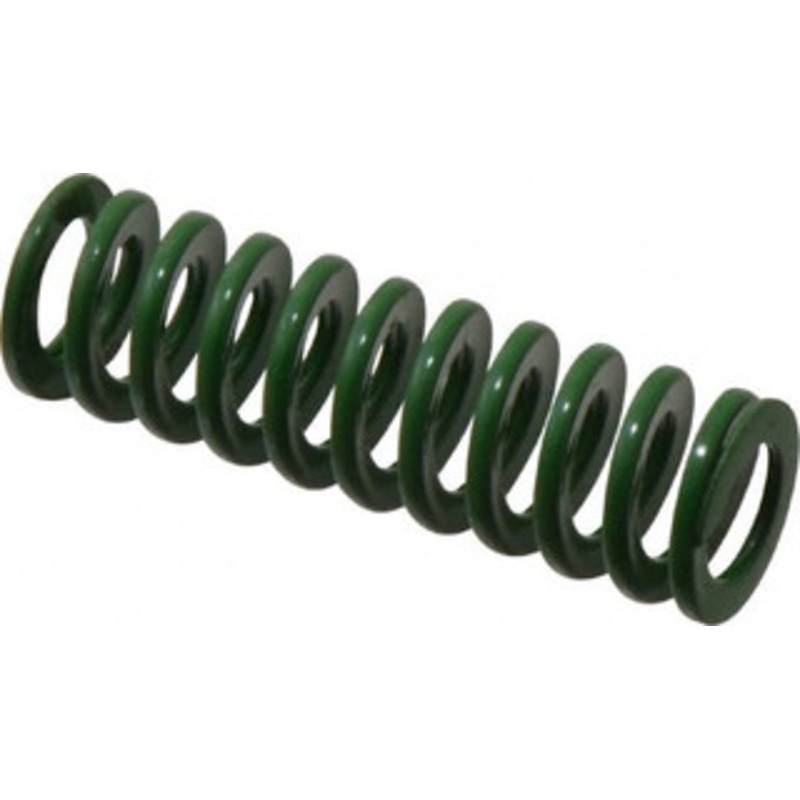 Danly 5/8 Hole Diam, 11/32 Rod Diam, 2 Free Length, Green Die Spring 9.3 Lb Max Deflection, 0.8 Max Deflection, Light Duty, Chromium Vanadium Steel 9-1008-11 – 76010453