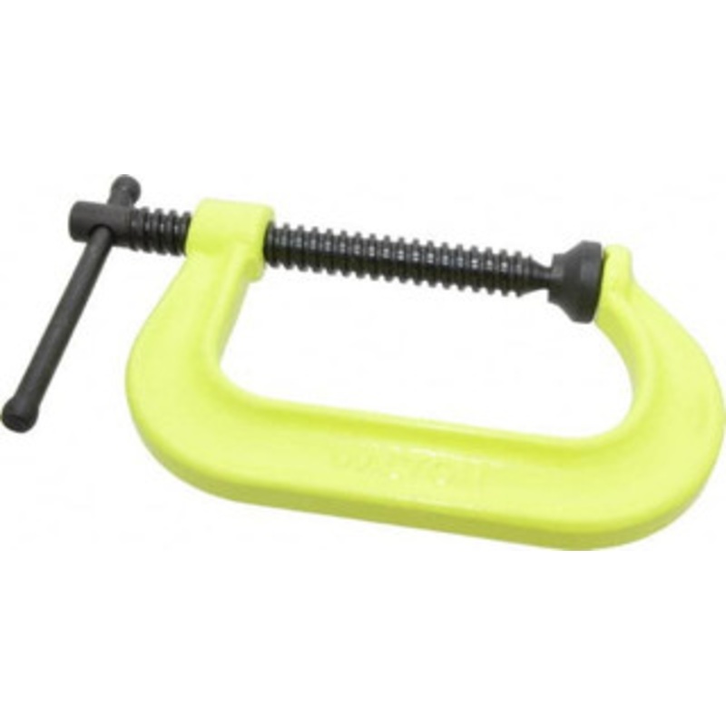 Wilton Regular-Duty 4-1/4 Max Opening, 3-1/4 Throat Depth, Forged Steel Standard C-Clamp 6,200 Lb Capacity, 0 Min Opening, Deep Throat, Alloy Steel Screw 14302 – 08104846