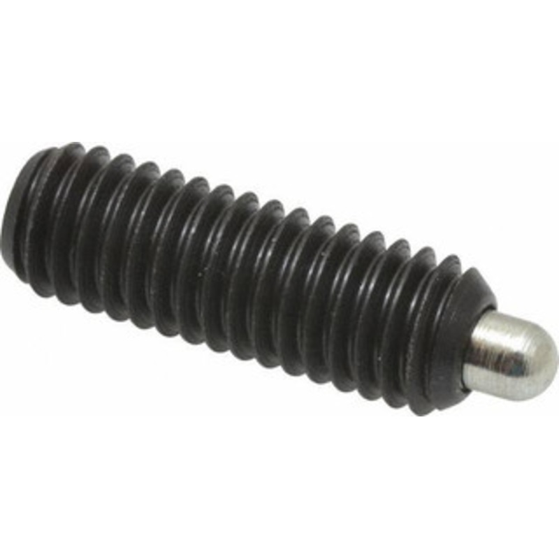 Gibraltar 3/8-16, 1-1/8 Thread Length, 3/16 Plunger Projection, Steel Threaded Spring Plunger 0.186 Max Plunger Diam, 1-1/8 Plunger Length, 2.8 Lb Init End Force, 7.2 Lb Final End Force, 3/16 Hex 57180XG – 02470037