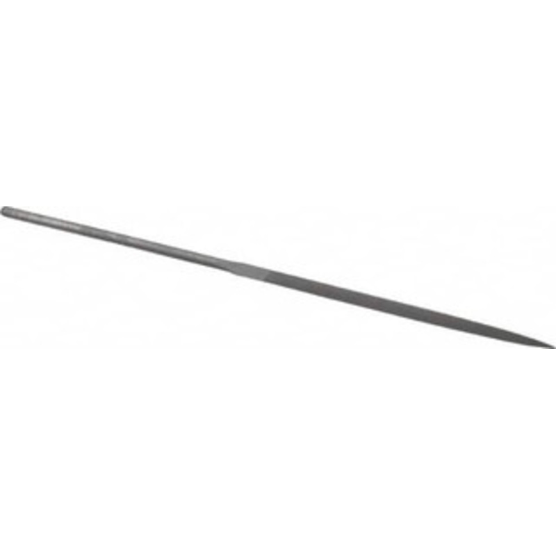 Grobet USA 6-1/4 Needle Precision Swiss Pattern Three Square File 2 Cut, 3 LOC, with Handle 31.640 – 60237021