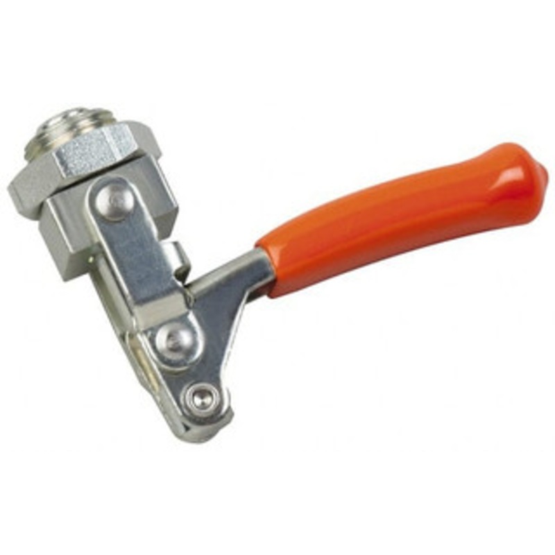 Knu-Vise 250 Lb Load Capacity, Mounting Plate Base, Carbon Steel, Standard Straight Line Action Clamp 3/8 Plunger Diam, Straight Handle PHL-253 – 08106759