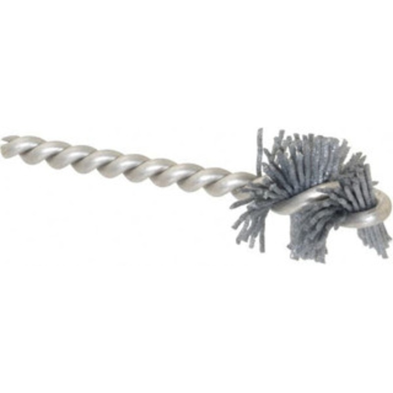 Made in USA 1 Diam Helical Nylon Tube Brush 0.04 Filament Diam, 1 Brush Length, 3-1/2 OAL, 1/4 Diam Stainless Steel Shank 07-1012 – 63764922