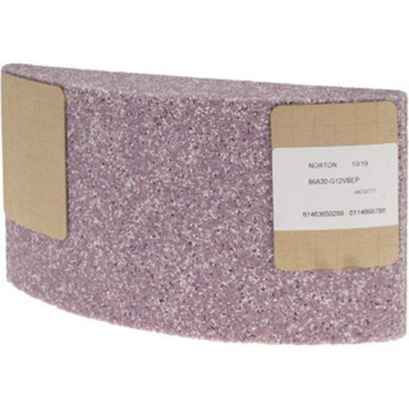 Norton 11-1/4 Wide x 6 High x 2-1/4 Thick Grinding Segment Aluminum Oxide, 30 Grit, Hardness G, Blue Print No. ME30777 61463650289 – 95276689
