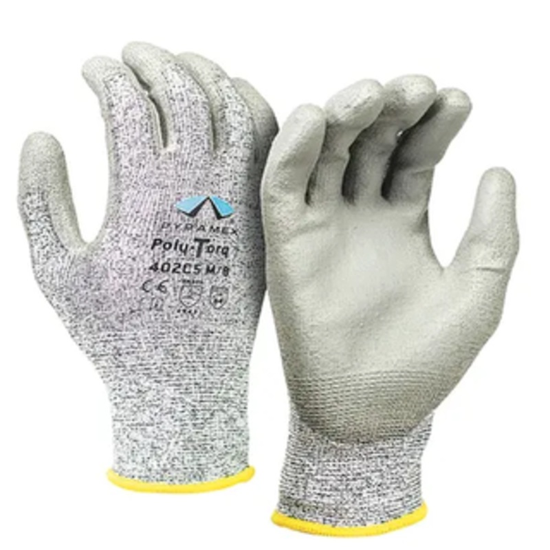 Pyramex Poly-Torq Polyurethane Work Gloves – Medium (8) Size – GL402C5M
