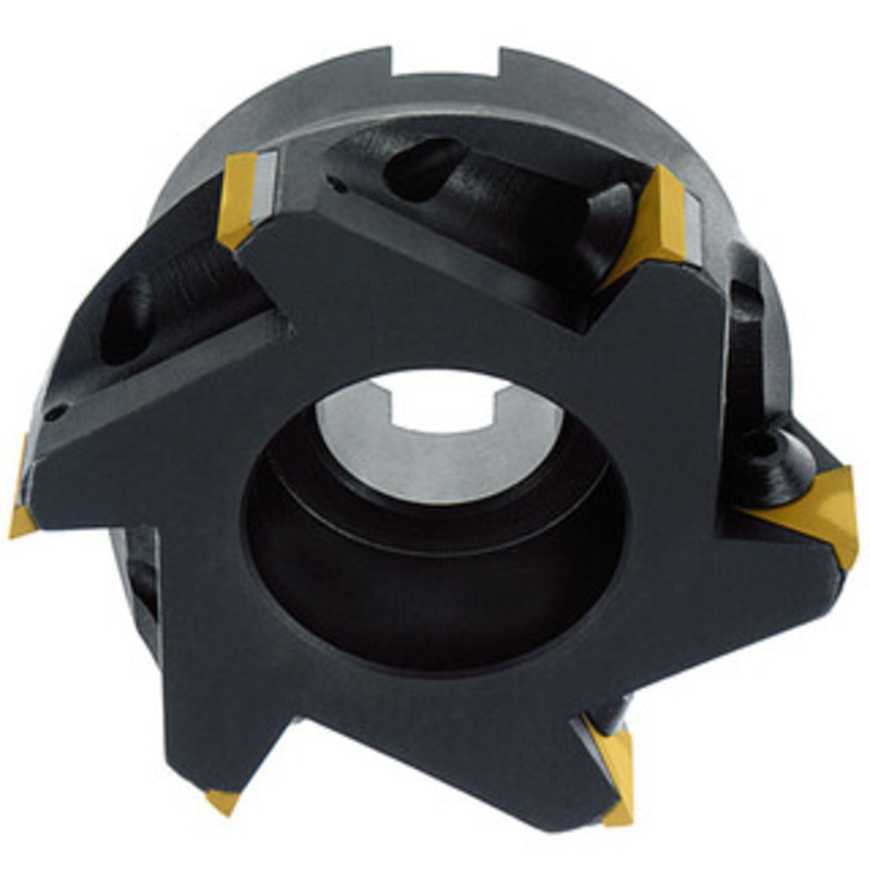 TMX 2-1/2 Inch Cutting Dia. Face Mill, 90 Cut, with 1.00 Pilot Arbor Mount, 3 Flute, for TP_ 43 Style Inserts – 6-902-158