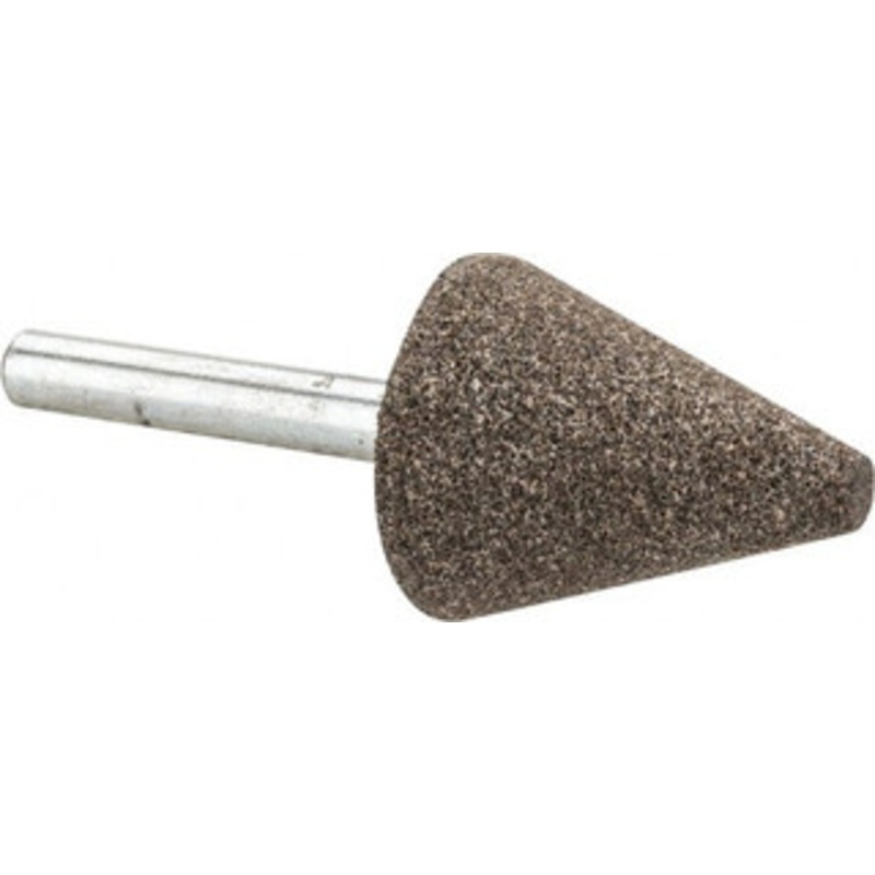 Tru-Maxx 1 Head Diam x 1-1/4 Thickness, A2, Cone End, Aluminum Oxide Mounted Point Medium Grade, 60 Grit, 38,200 RPM 66253291630 – 89677587