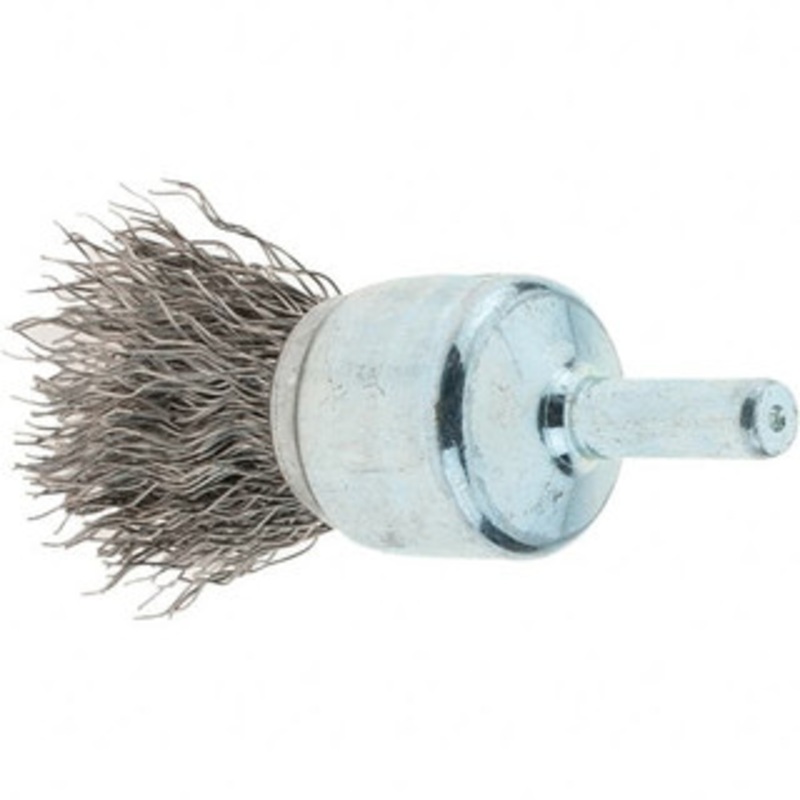Tru-Maxx 3/4 Diam Stainless Steel Flared Crimped End Brush 7/8 Trim Length, 1/4 Shank Diam, 22,000 Max RPM 88520 – 32246241