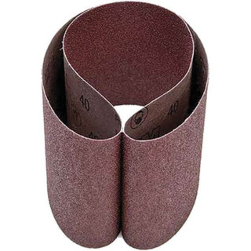 3M 6 Wide x 48 OAL, 40 Grit, Aluminum Oxide Abrasive Belt Aluminum Oxide, Coarse, Coated, X Weighted Cloth Backing, Series 341D 7000118863 – 09831561