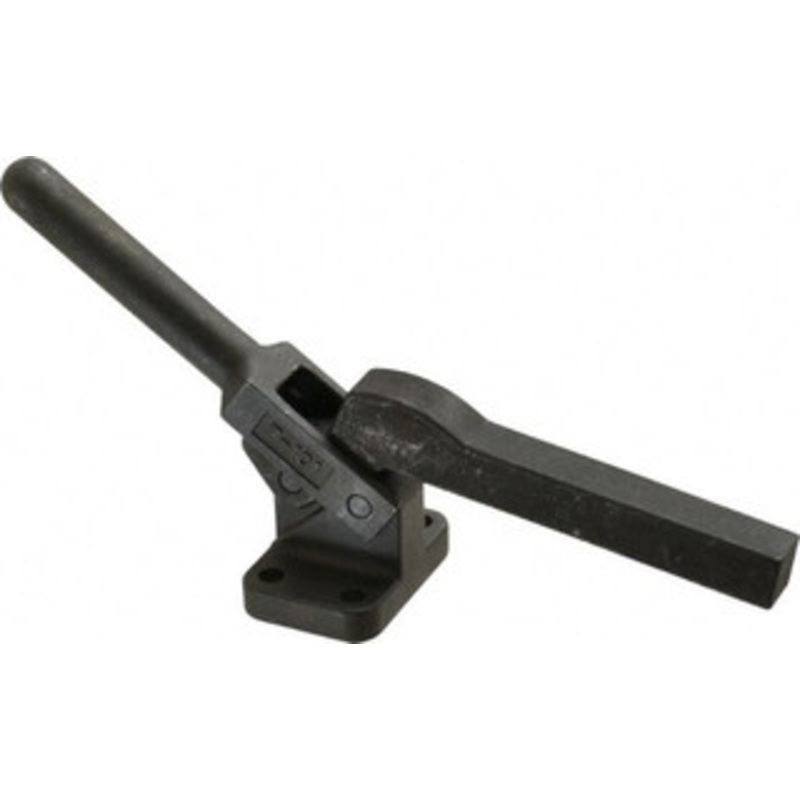 Destaco 475 Lb Holding Capacity, Vertical Handle, Manual Hold Down Toggle Clamp 80 Handle Movement, 80 Bar Opening, Solid Bar, Flanged Base, Electro-Plated Zinc, Carbon Steel 7-101 – 01208958