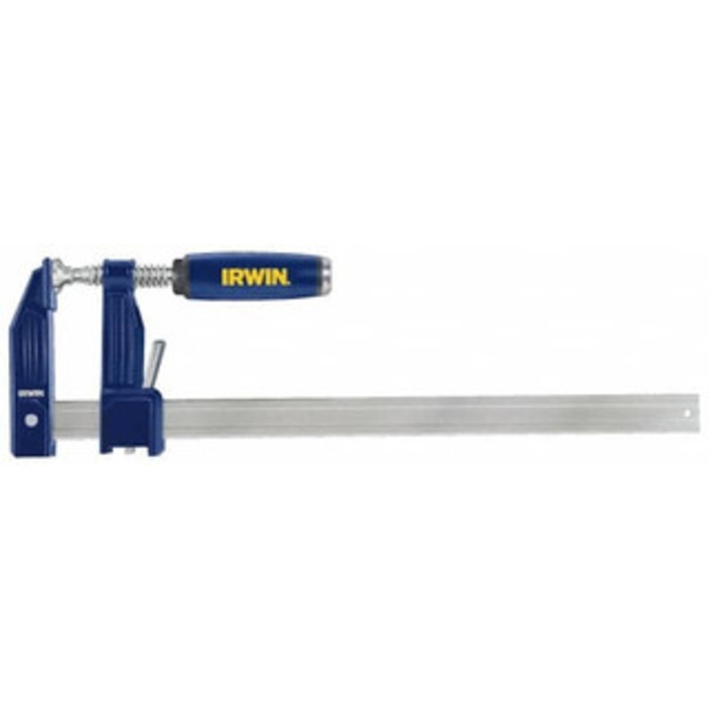 IRWIN 12 Capacity, 3-1/8 Throat Depth Bar Clamp 1,000 Lb Clamping Pressure, 12 OAL 223112 – 75540823