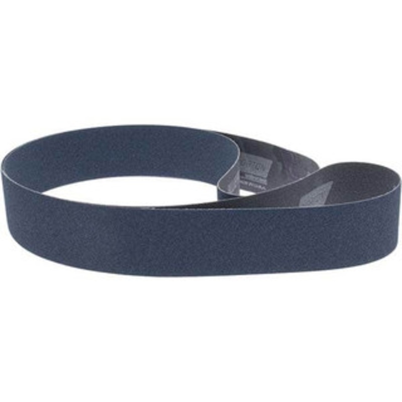 Norton 2 Wide x 72 OAL, 80 Grit, Zirconia Alumina Abrasive Belt Zirconia Alumina, Medium, Coated, Y Weighted Cloth Backing, Dry, Series R821 78072727142 – 06646335