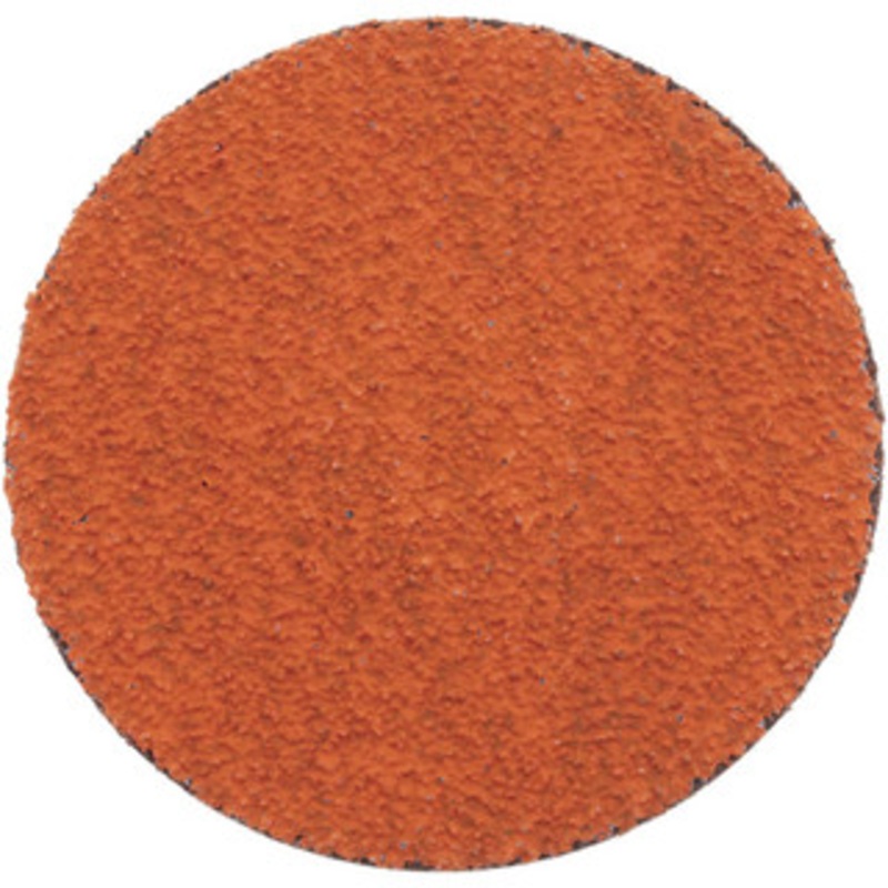 Norton 3 36 Grit Ceramic Alumina Quick Change Disc Type R Attachment, Extra Coarse Grade, Orange, Coated, Polyester Backing, Speed-Lok TR Compatible 63642595479 – 30643969