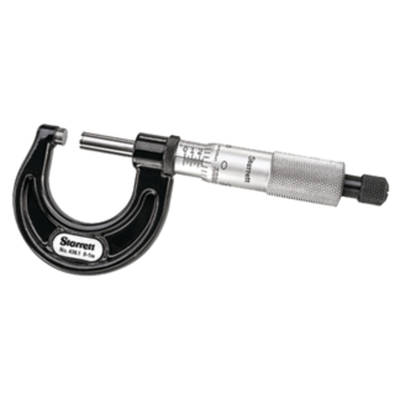 Starrett Series 436 0-1 Outside Micrometer Ratchet Stop T436.1XRL-1 – 11-221-9