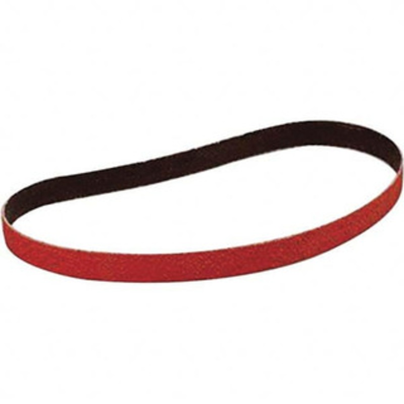 3M 1/8 Wide x 24 OAL, 60 Grit, Ceramic Abrasive Belt Ceramic, Medium, Coated, YF Weighted Cloth Backing, Wet/Dry, Series 777F 7000118442 – 60110574