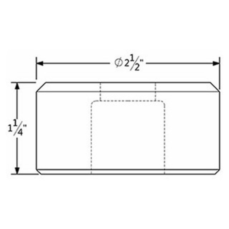 420 Rectangle Die with 2 Whistle Spots – 420RC