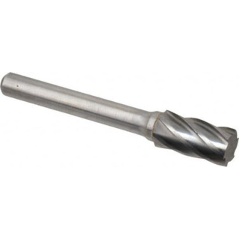 Atrax 3/8 Cut Diam, 1/4 Shank Diam, Fluted Cylinder Burr Flat End, 2-1/2 OAL, 3/4 LOC SA-3FM-ATX – 85289023