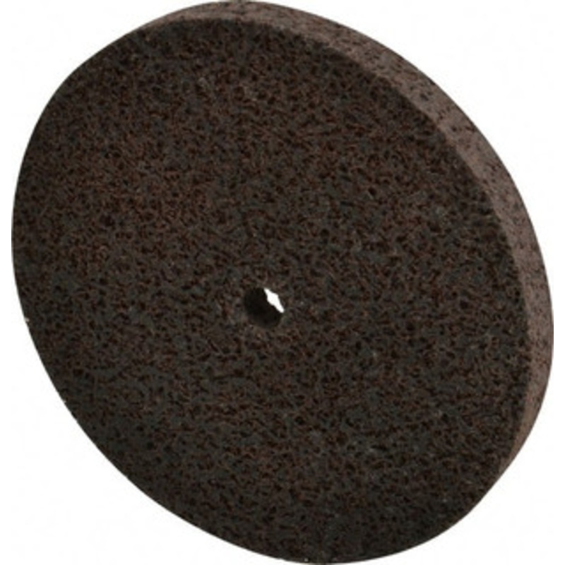 Brite Star 3 Diam, 1/4 Face Width, 1/4 Center Hole, Fine Grade, Aluminum Oxide Deburring Wheel Unitized, Medium Density 5 Grade, 15,100 RPM 66261109849 – 41903493