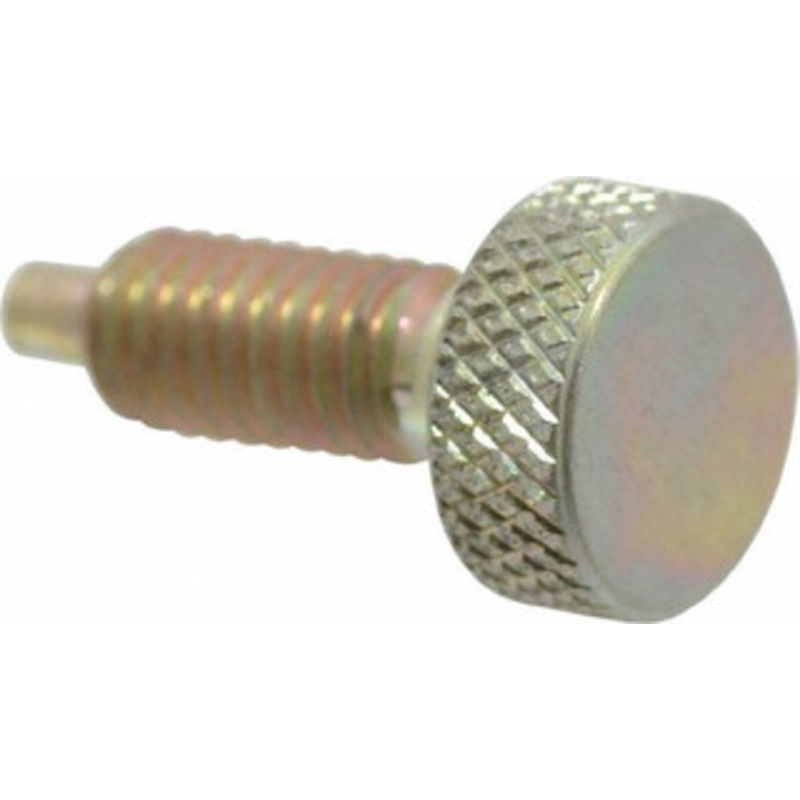 Gibraltar 5/16-18, 5/8 Thread Length, 0.154 Max Plunger Diam, 1 Lb Init to 6 Lb Final End Force, Knob Handle Plunger Knurled Knob, 0.76 Body Length, 5/8 Length Under Head/Shoulder, 3/16 Plunger Projection KNL-2-G – 04455358