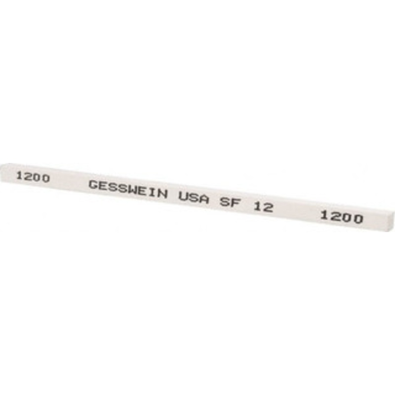 Made in USA 1200 Grit Aluminum Oxide Square Polishing Stone Ultra Fine Grade, 5/32 Wide x 4 Long x 5/32 Thick 890-6238 – 51032910