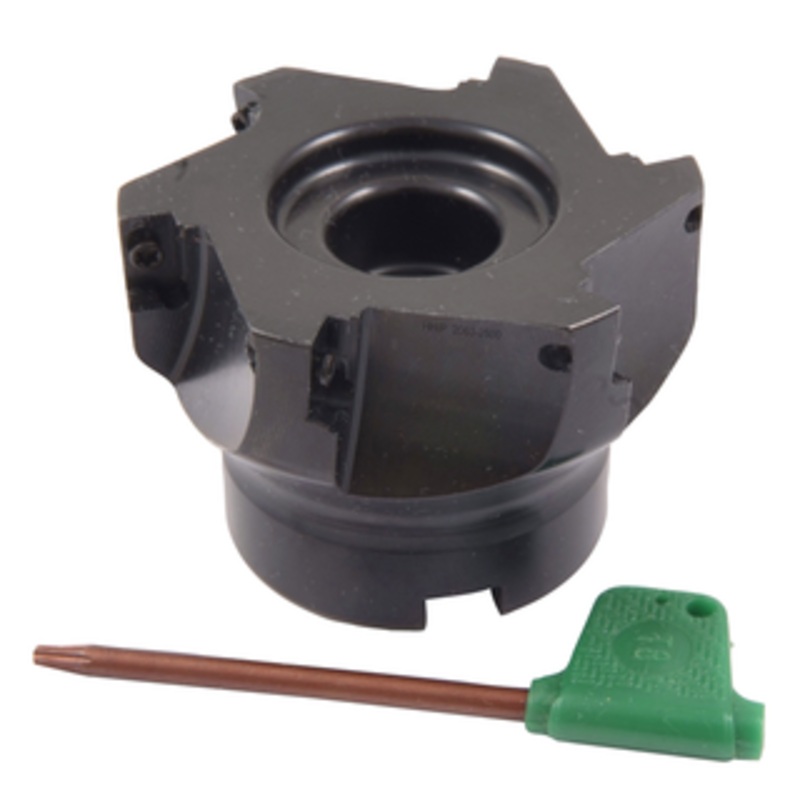 Precise 2-1/2 X 3/4 Bore 90 Degree APKT Indexable Face Mill, 6 Teeth – 2063-2500