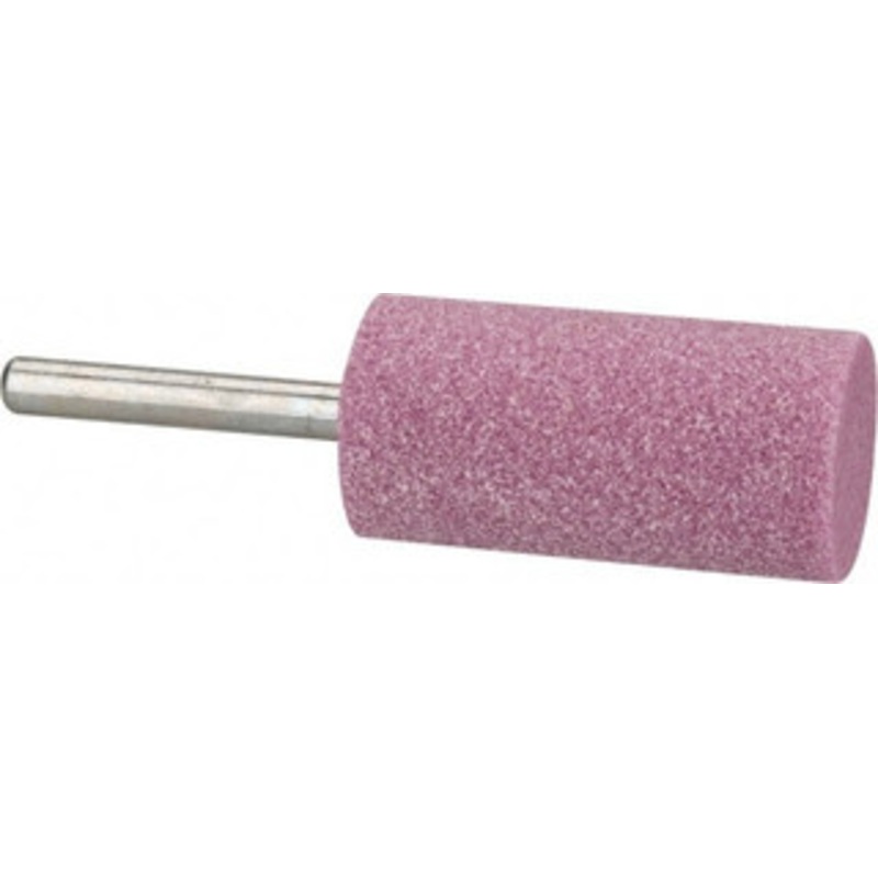 Tru-Maxx 1 Head Diam x 2 Thickness, W222, Cylinder End, Aluminum Oxide Mounted Point Pink, Medium Grade, 60 Grit, 20,250 RPM 66253292096 – 89679971