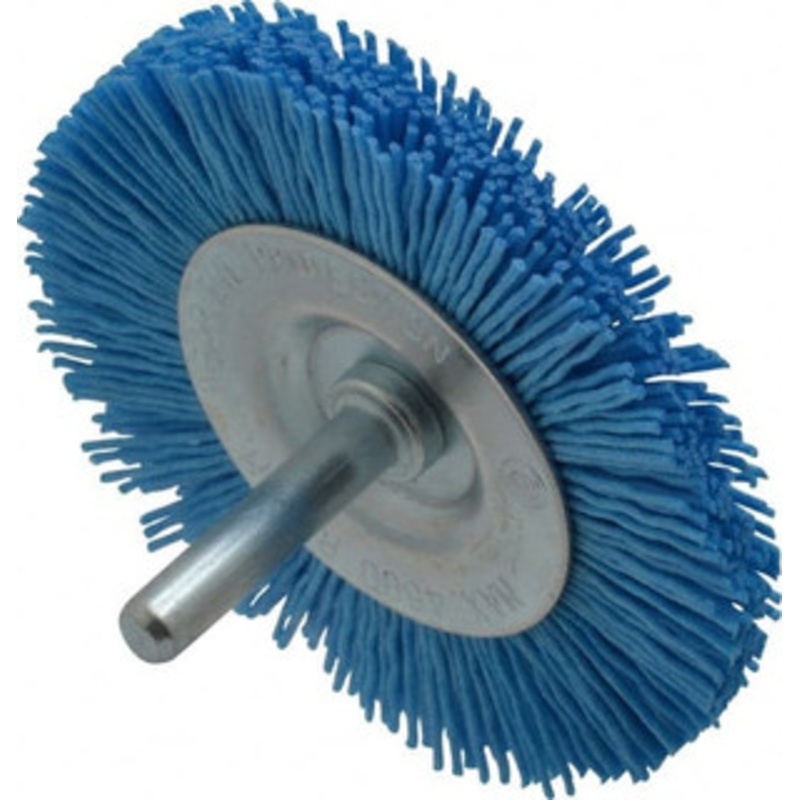 Value Collection 3 OD, 1/4 Shank Diam, Crimped Nylon Wheel Brush 1/4 Face Width, 5/16 Trim Length, 4,500 RPM 3807506555-1 – 82410283