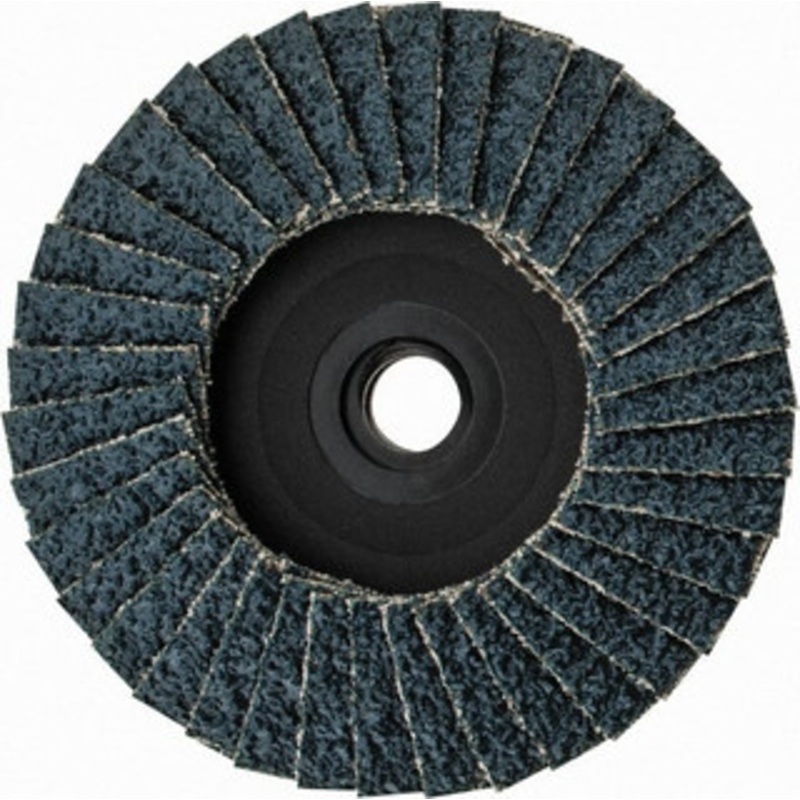 Weiler Abrasives 3 36 Grit Type 29 Zirconia Alumina Flap Disc Very Coarse Grade, Coated, Quick Change Type S Attachment, Plastic Backing, 20,000 RPM 50902 – 01832831