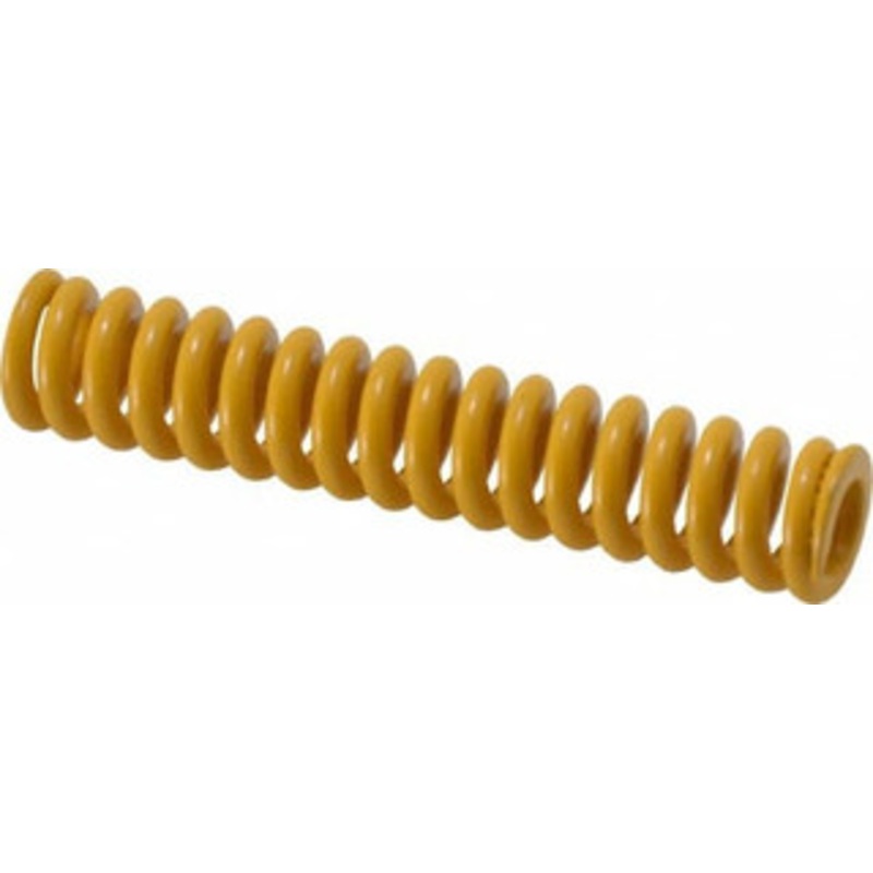 Associated Spring Raymond 12.5mm Hole Diam, 6.3mm Rod Diam, 2-1/2 Free Length, Yellow Die Spring 339.2 N Max Deflection, 16mm Max Deflection, Extra Strong, Chromium Alloy Steel 206-210 – 67901553