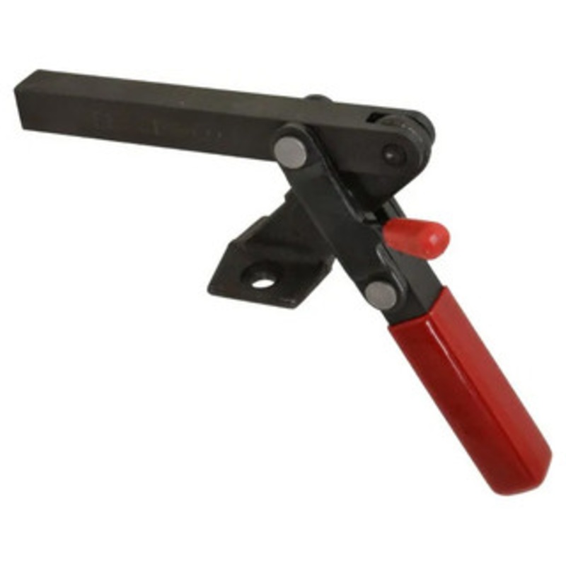 Destaco Vertical Handle Hold-Down Clamp #527, 1,000 lbs. Capacity, Straight Handle, Solid Bar, Flanged Base – 89-092-1