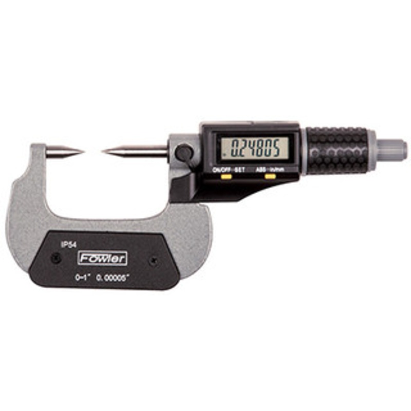 Fowler Point Anvil & Spindle Micrometer 0-1/0-25mm – 54-860-661