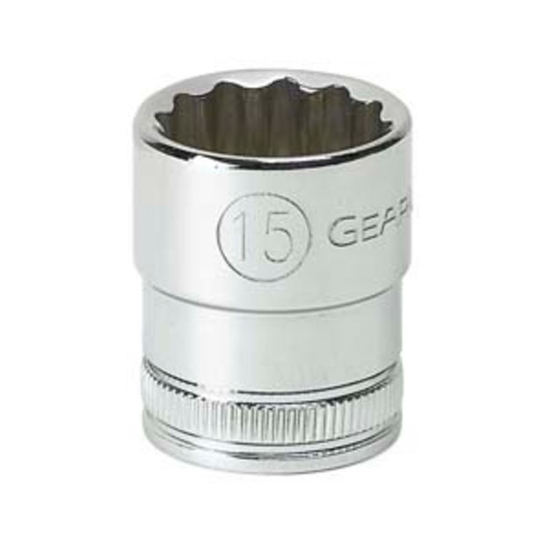 GEARWRENCH 3/8 Drive 12 pt. Standard Socket 15mm – KD80491