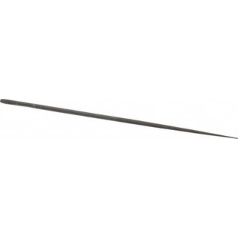 Grobet USA 5-1/2 Needle Precision Swiss Pattern Round File 0 Cut, 2-1/2 LOC, with Handle 31.585 – 60235702