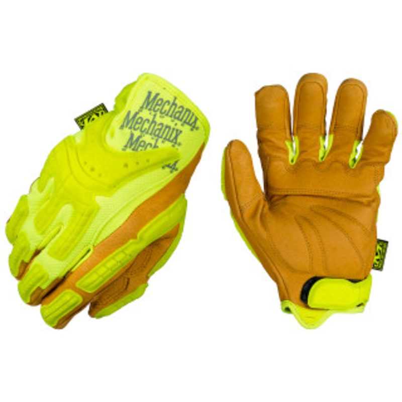 Mechanix Wear Hi-Viz CG Heavy Duty Leather Impact Gloves, Medium – CG40-91-009