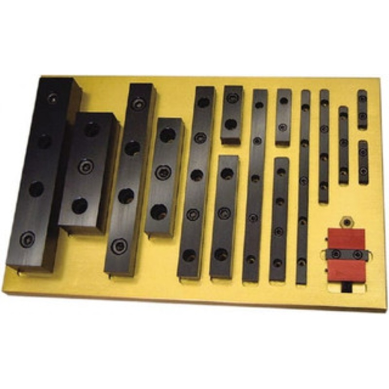 Mitee-Bite 6 Long x 0.98 Wide x 0.73 High, 3 Hole Locating & Positioning Rails 3/8-16, Low Carbon Steel 33280 – 03528973