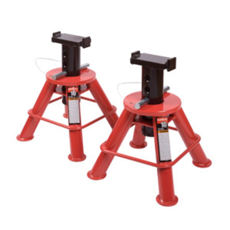 Sunex 10 Ton Low Height Pin Type Jack Stands (Pair) – SU1210