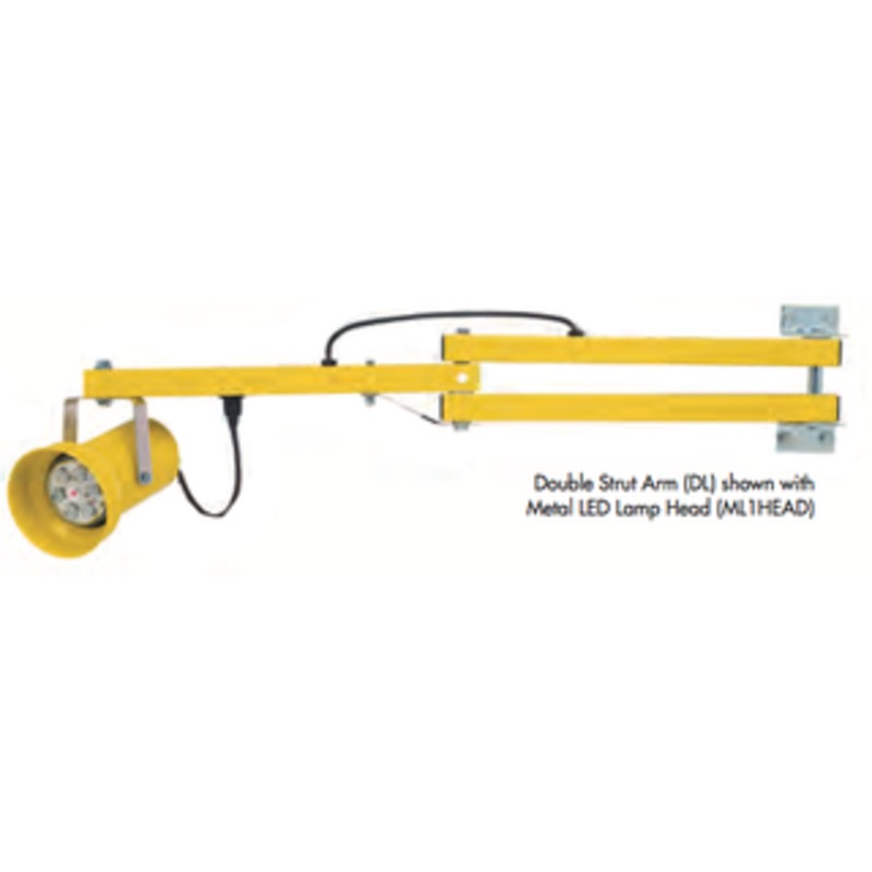 Tri-Lite LED Dock Lights with Double-Strut Arm