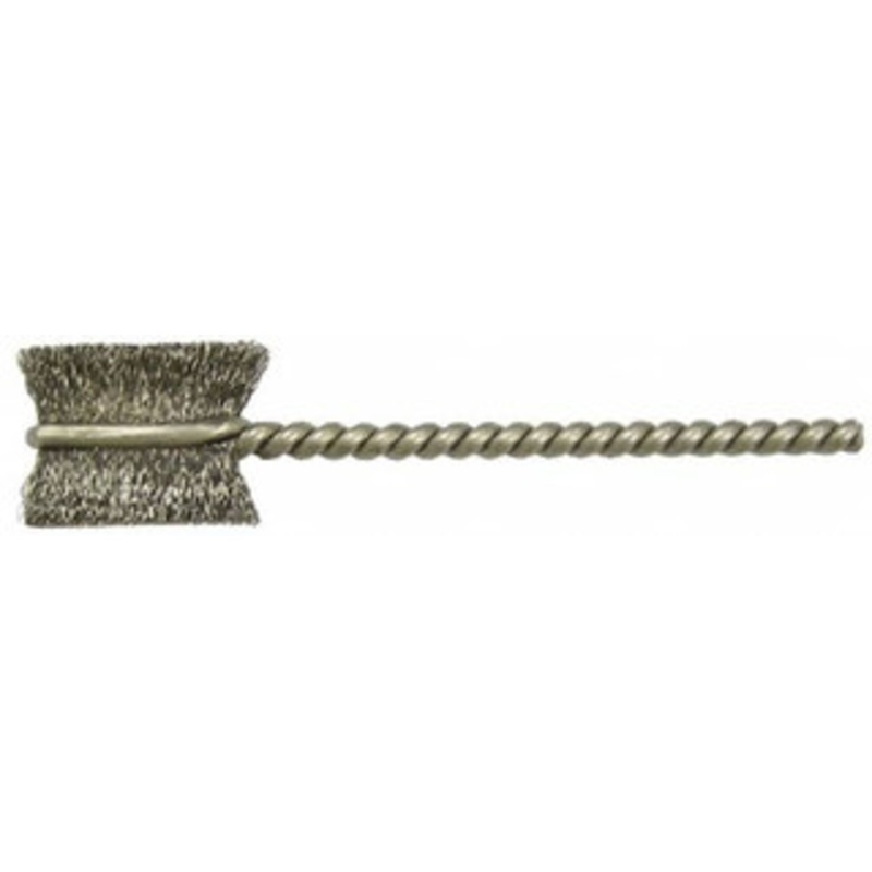 Weiler Abrasives 1/2 Diam Flat Steel Tube Brush 0.005 Filament Diam, 9/16 Brush Length, 2-1/8 OAL, 3/32 Diam Shank 21021 – 75850271