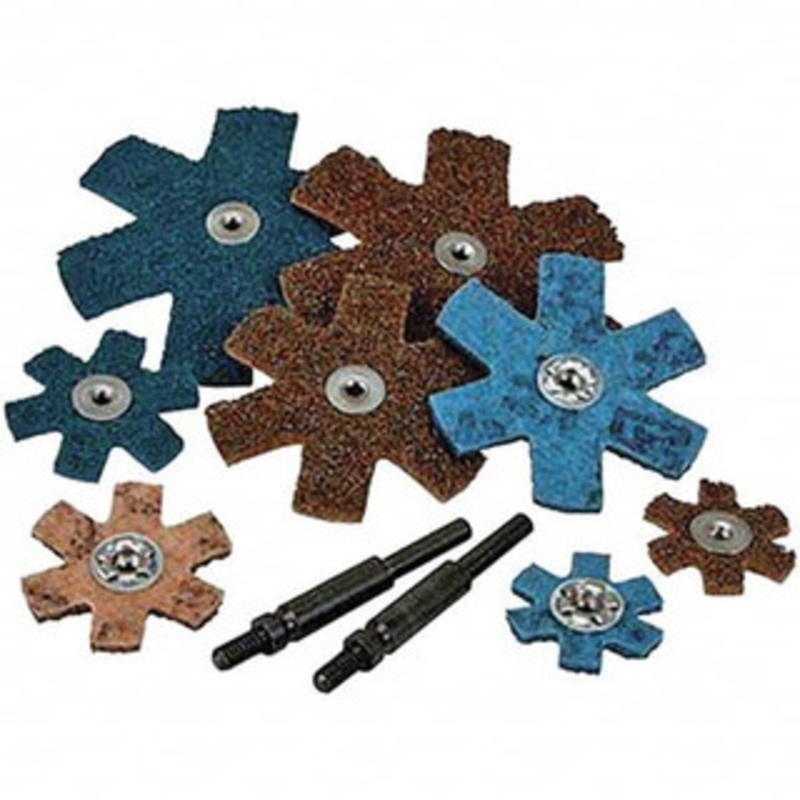 3M 4-1/2 Diam Nonwoven Sanding Star Very Fine Grade, Eyelet, 18,000 RPM 7100069850 – 01608777