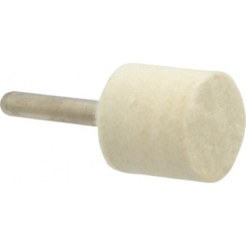 Divine Brothers Co. 1 Diam 1/4 Shank Diam Medium Density Cylinder Shaped Mounted Bob 1 Head Length, Wool Felt B11-M – 03562600