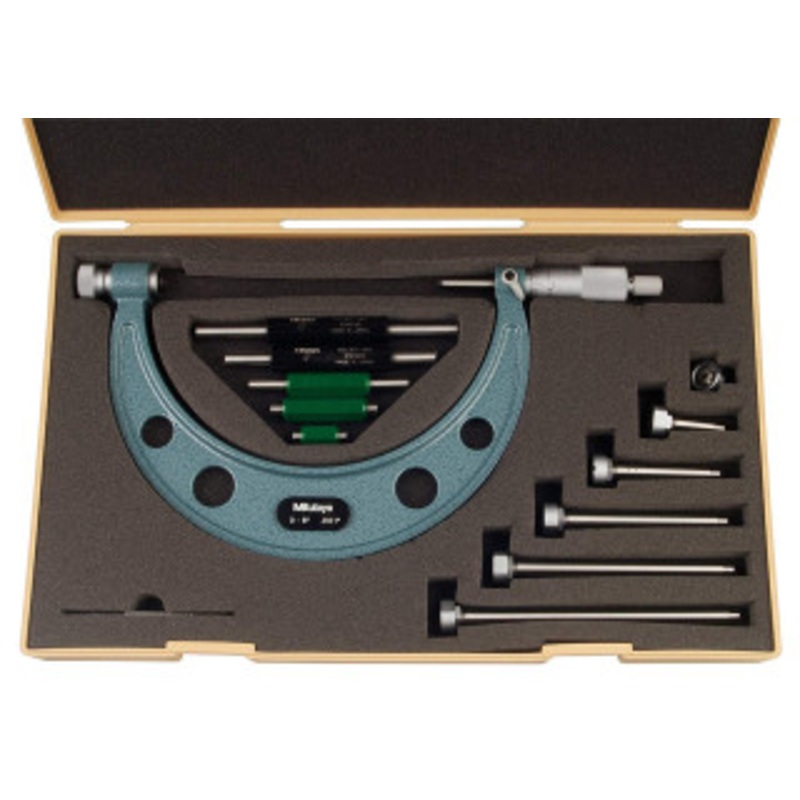 Mitutoyo Outside Micrometers with Interchangeable Anvils