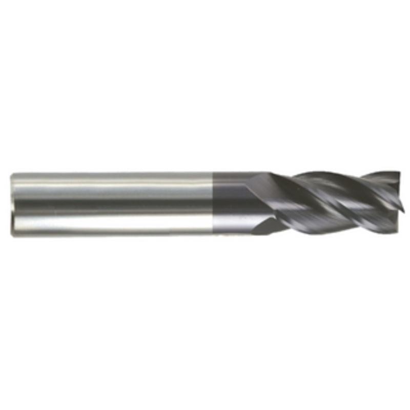 Rushmore USA 4 Flute Variable Index Solid Carbide Single End Mill – Regular Length, 3/8 Size, 1 Length of Cut, 2-1/2 Overall Length